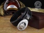 AAA Replica Versace Belt With Silver Medusa Buckle